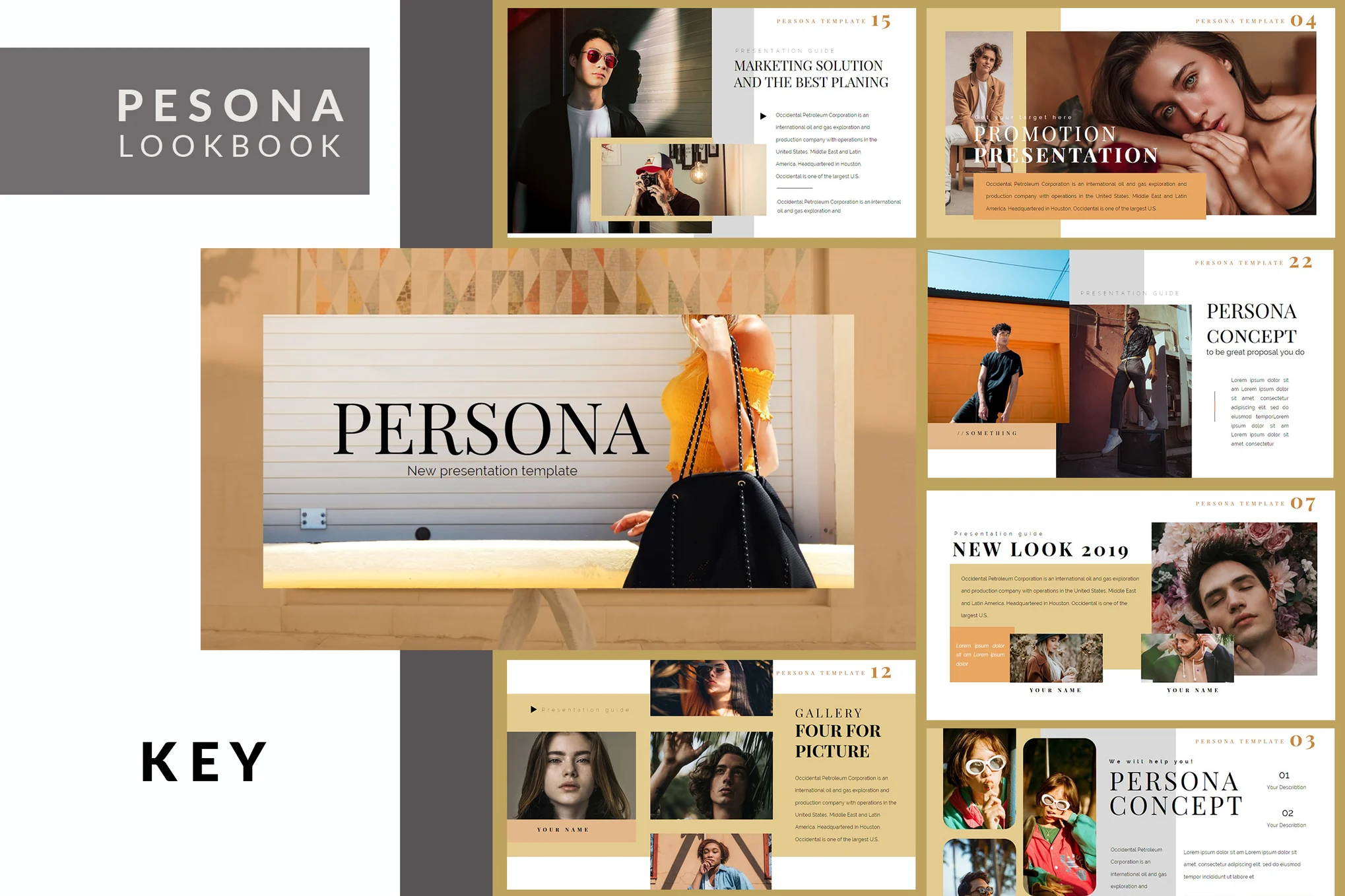 Lookbook templates