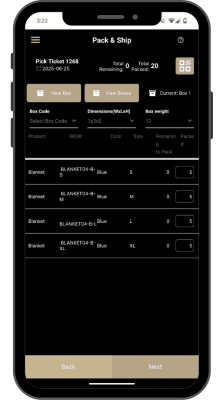 Uphance warehouse app Uphance warehouse app