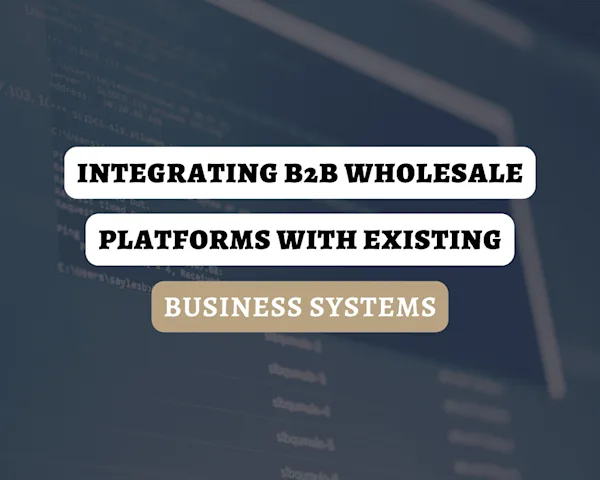 Integrating B2B Wholesale Platforms with Existing Business Systems