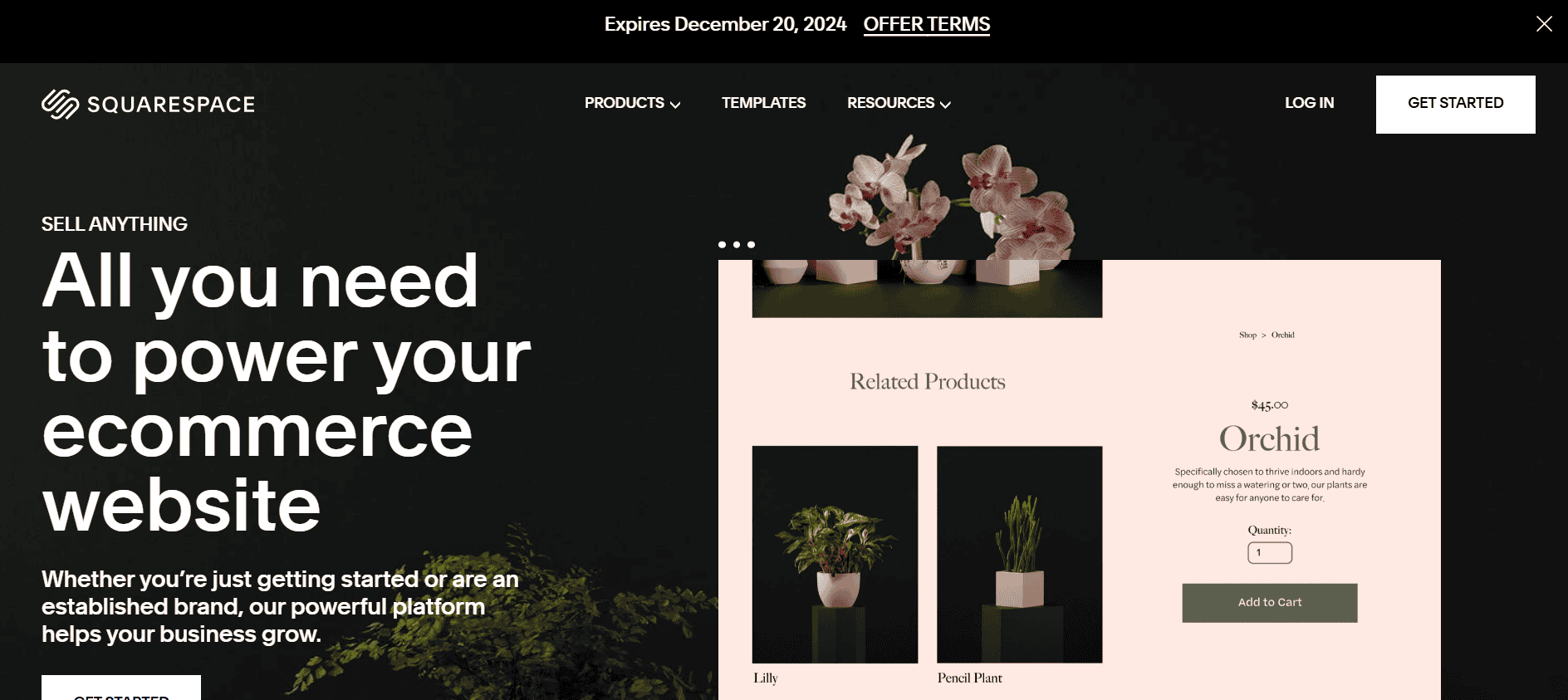 Squarespace eCommerce platform