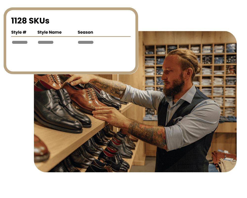 Footwear inventory software