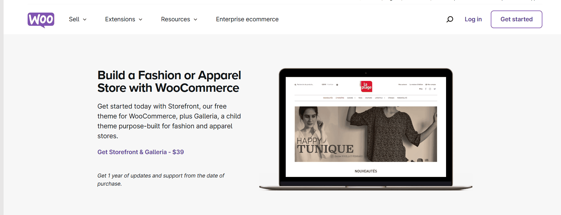 WooCommerce apparel eCommerce platform