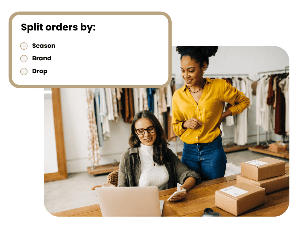 Order Splitting for Fashion Brands