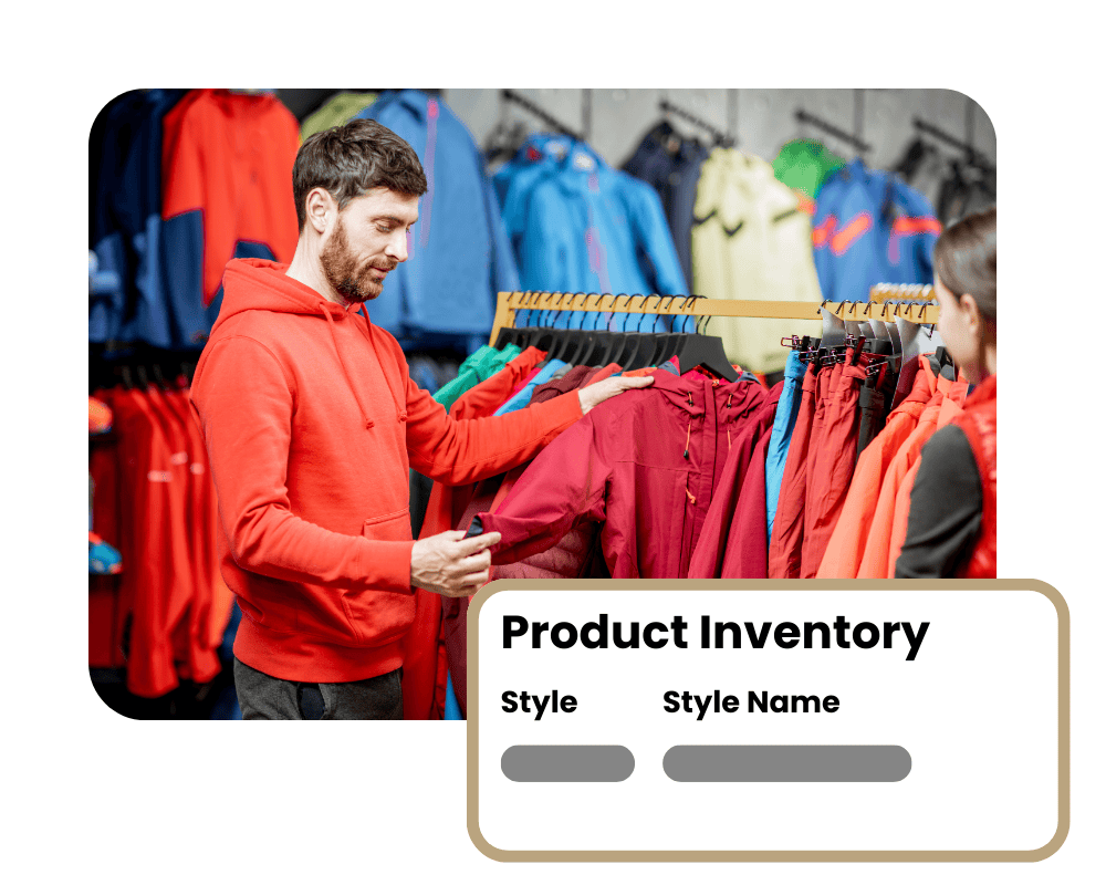 Sporting goods inventory management software