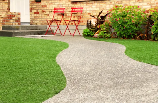 Artificial grass lawn