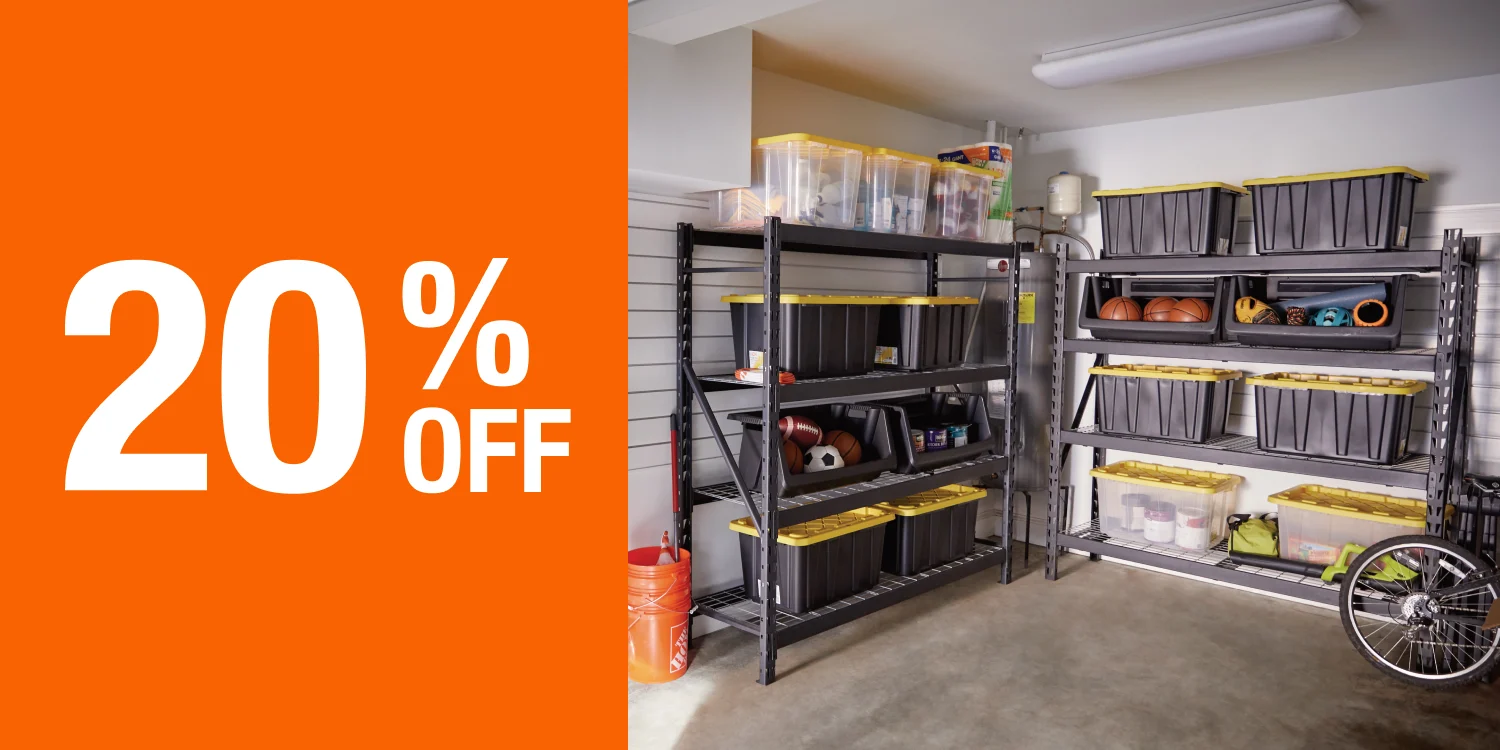 Fall Into Organization 20% Off Home Org Promotion