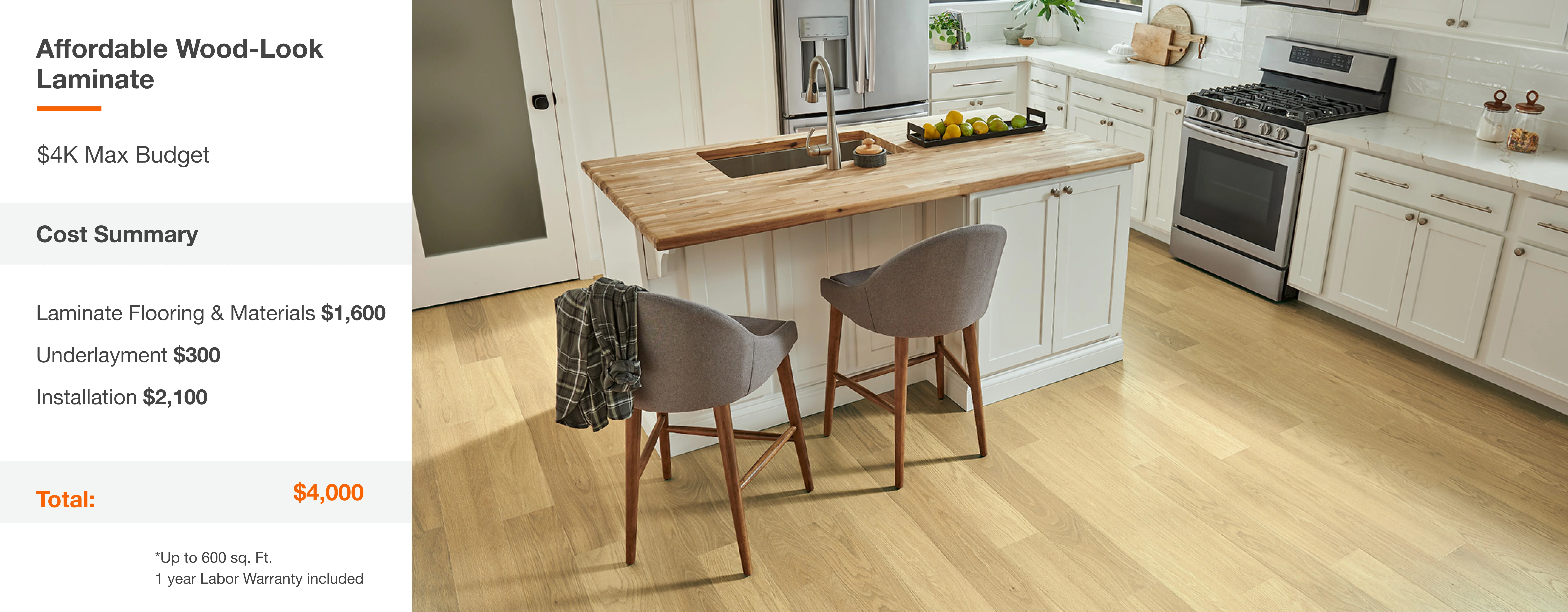 Affordable Wood-Look Laminate
