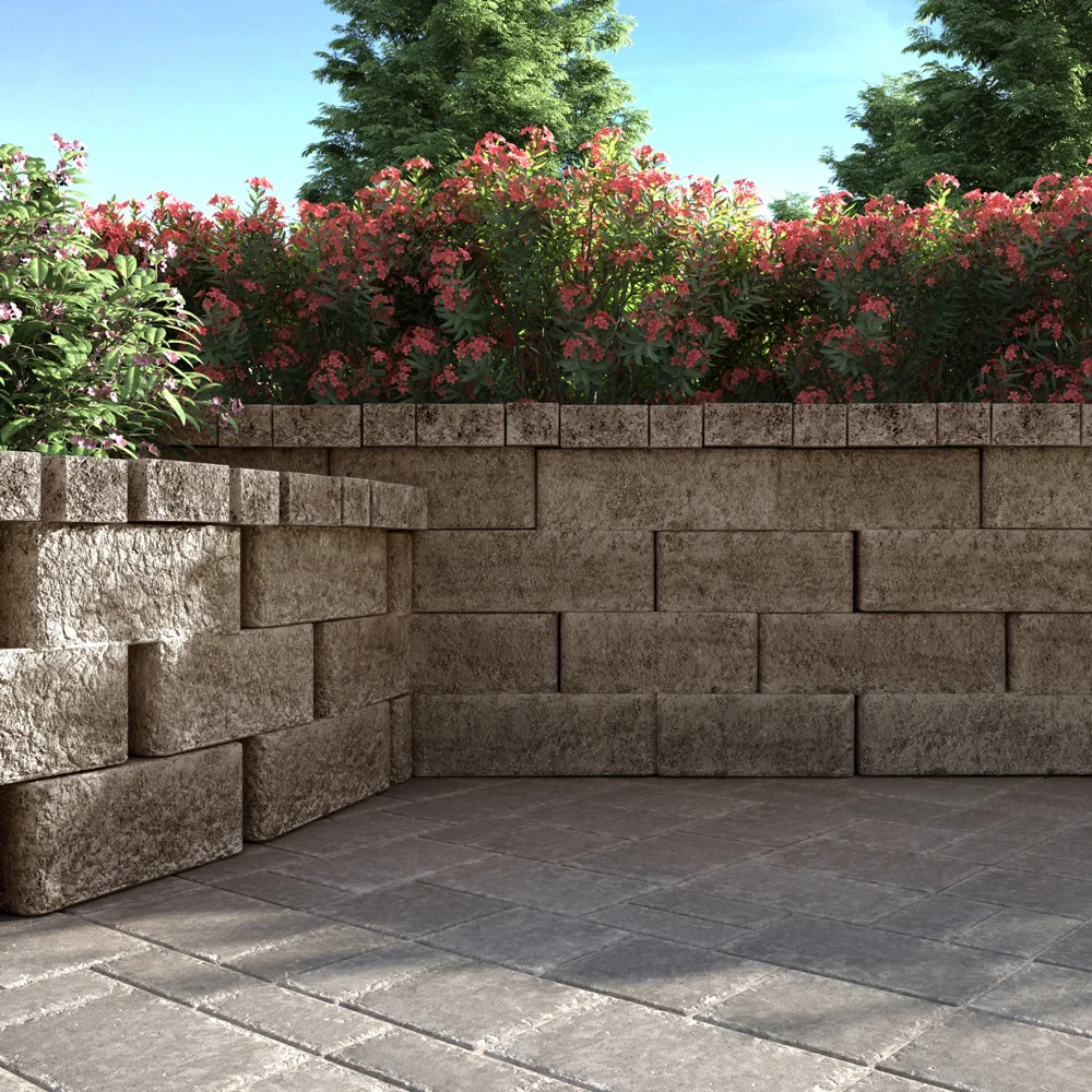 Retaining Block Wall Installation