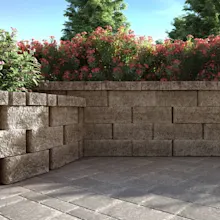 Retaining Block Wall Installation