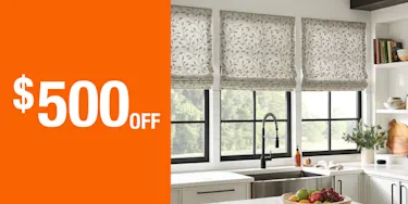 $500 Off In-home designed Shutters, Blinds, and Shades article promo