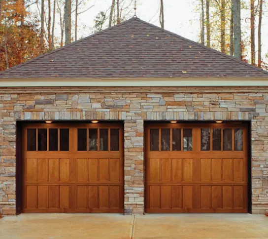 wood garage door