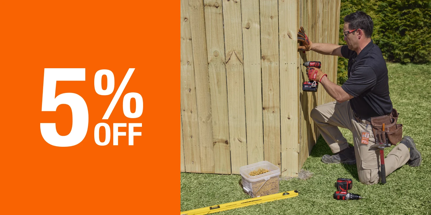 5% Off fencing install promo