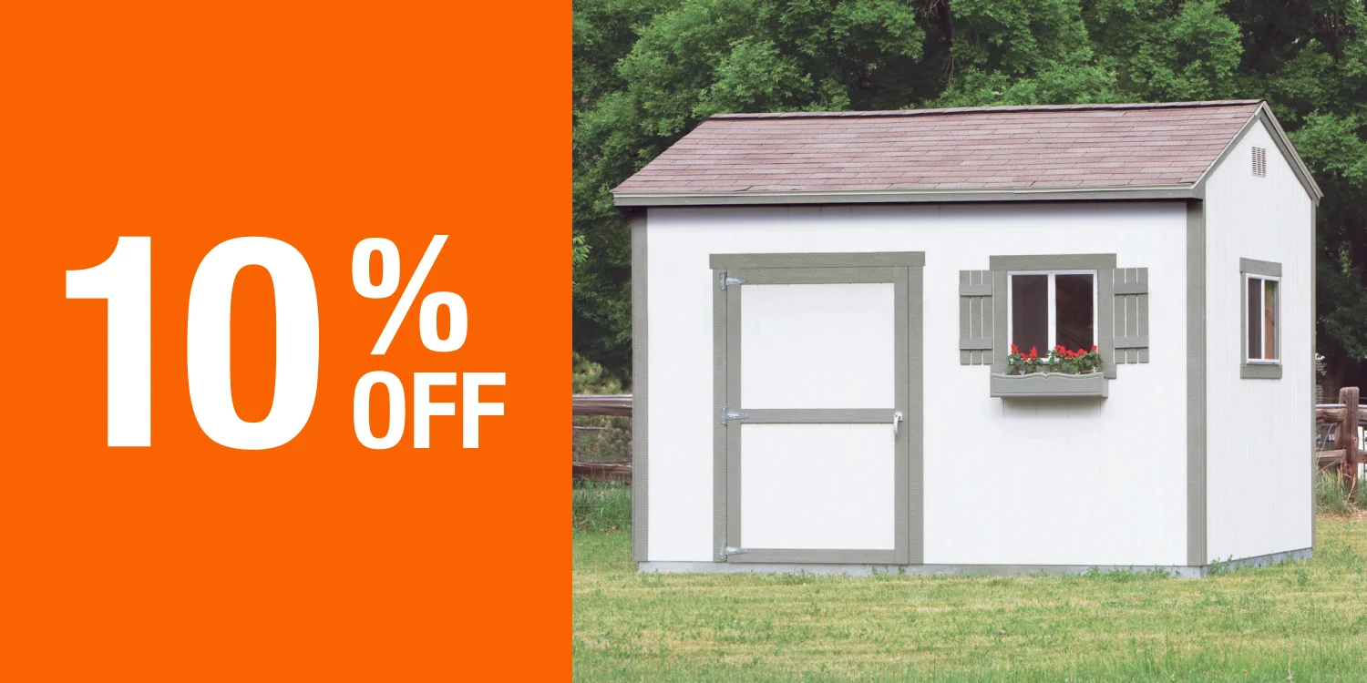 10% Off Base Price on Select Installed Sheds from Tuff Shed + 5% Off by Statement Credit Promotion