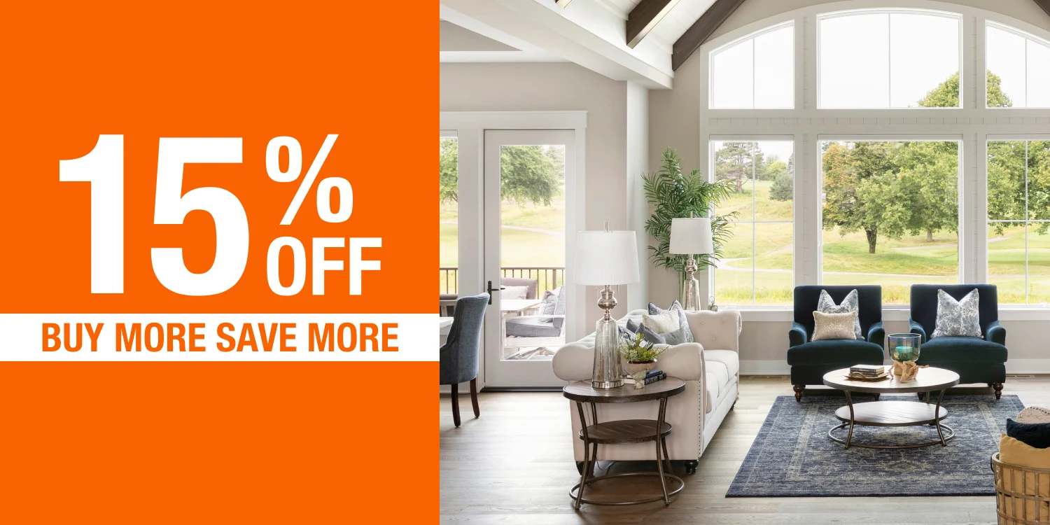 BMSM Up to 15% Off + $150 off ALL Window and PDs from Andersen and Simonton promotion