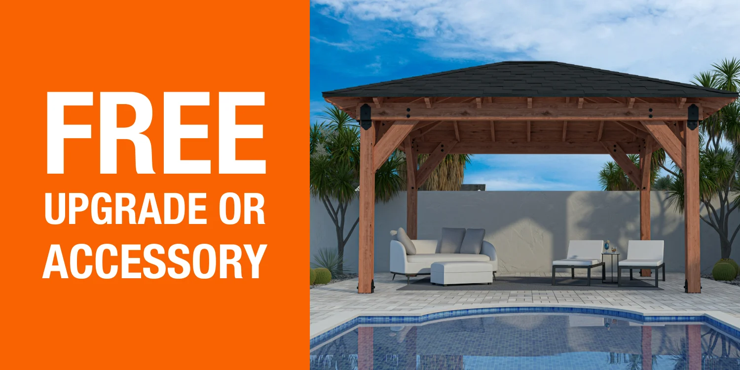Free Accessory/Upgrade on Pergola Installation Promotion