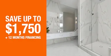 Bella Aria marble bathroom shower