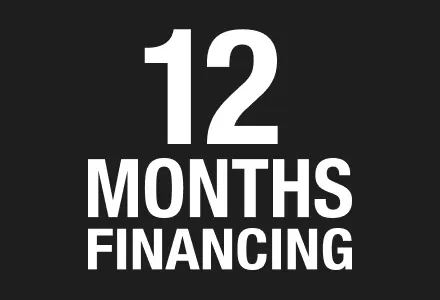 12 Months Financing promo