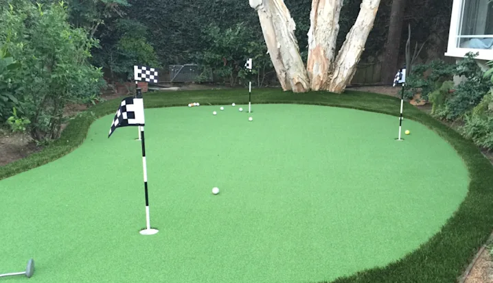 image of a golf course in a backyard