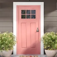 Find The Perfect Door - Image; orange front door icon
