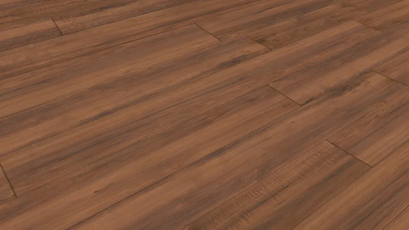 Large open concept kitchen, dining, and living room with Ikaika Koa Waterproof Hybrid Resilient Flooring