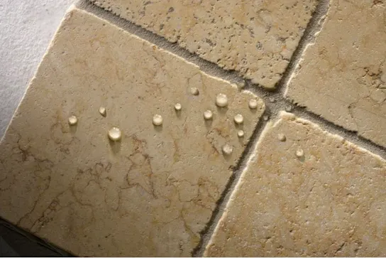 A sealed backsplash