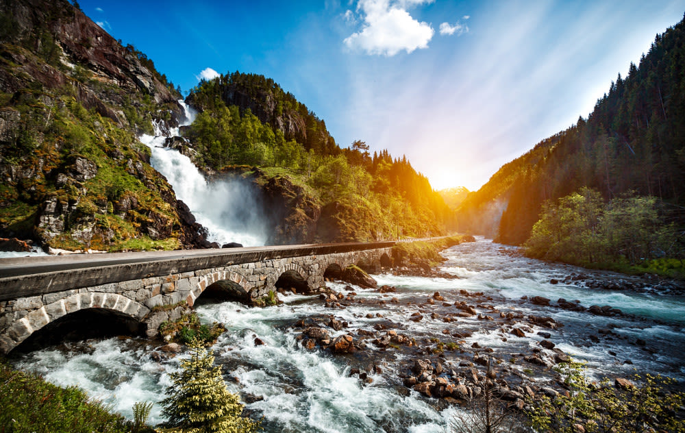 norway hydropower waterfall europe latefossen energy dam largest producer hydroelectric impressive hydroelectricity country waterfalls jigsaw leads production sources source renewable