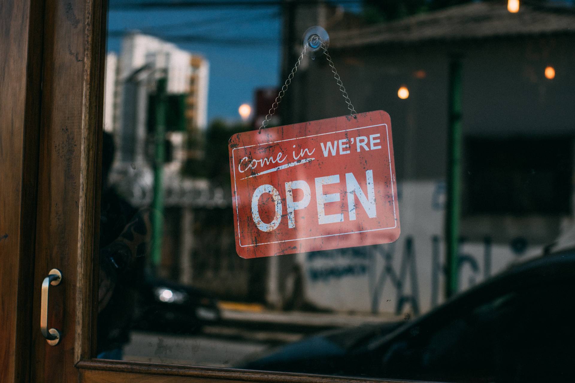 We're open