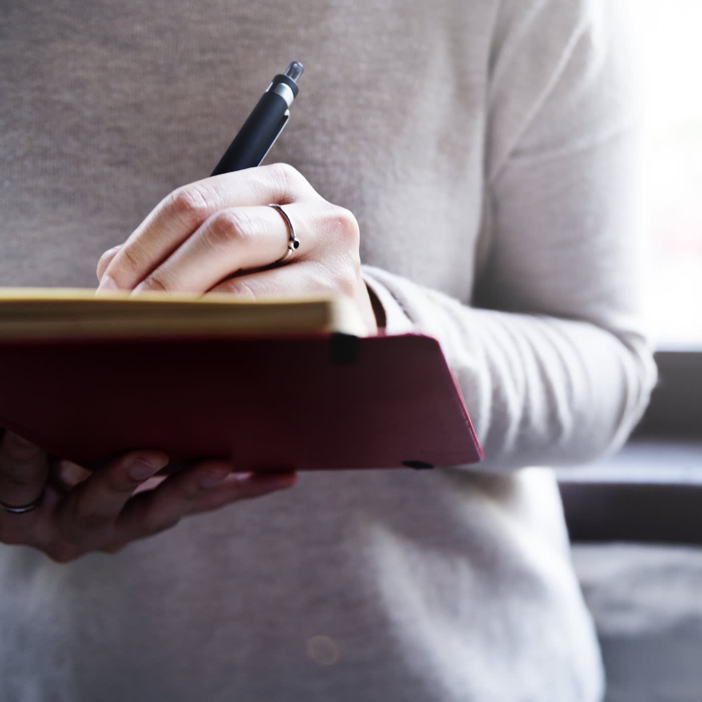 Woman writing