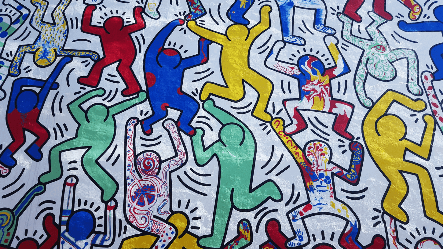 Detail of Keith Harings We the Youth
