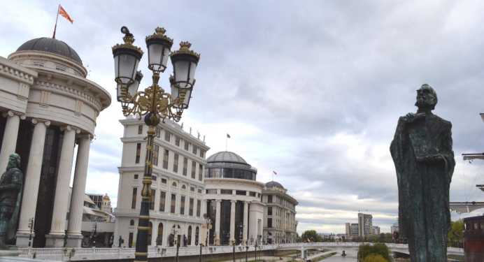 On Skopje's statues