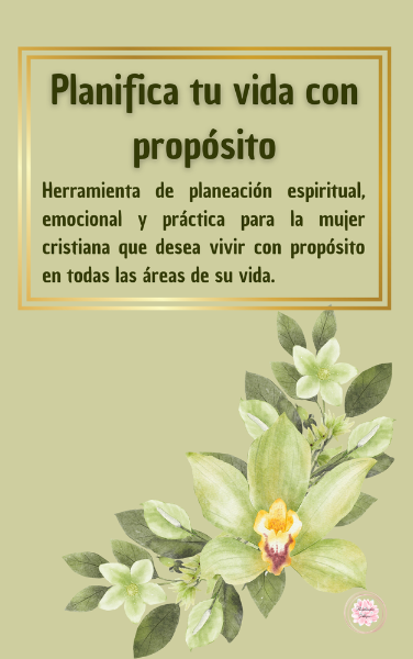 Planifica tu vida con propósito