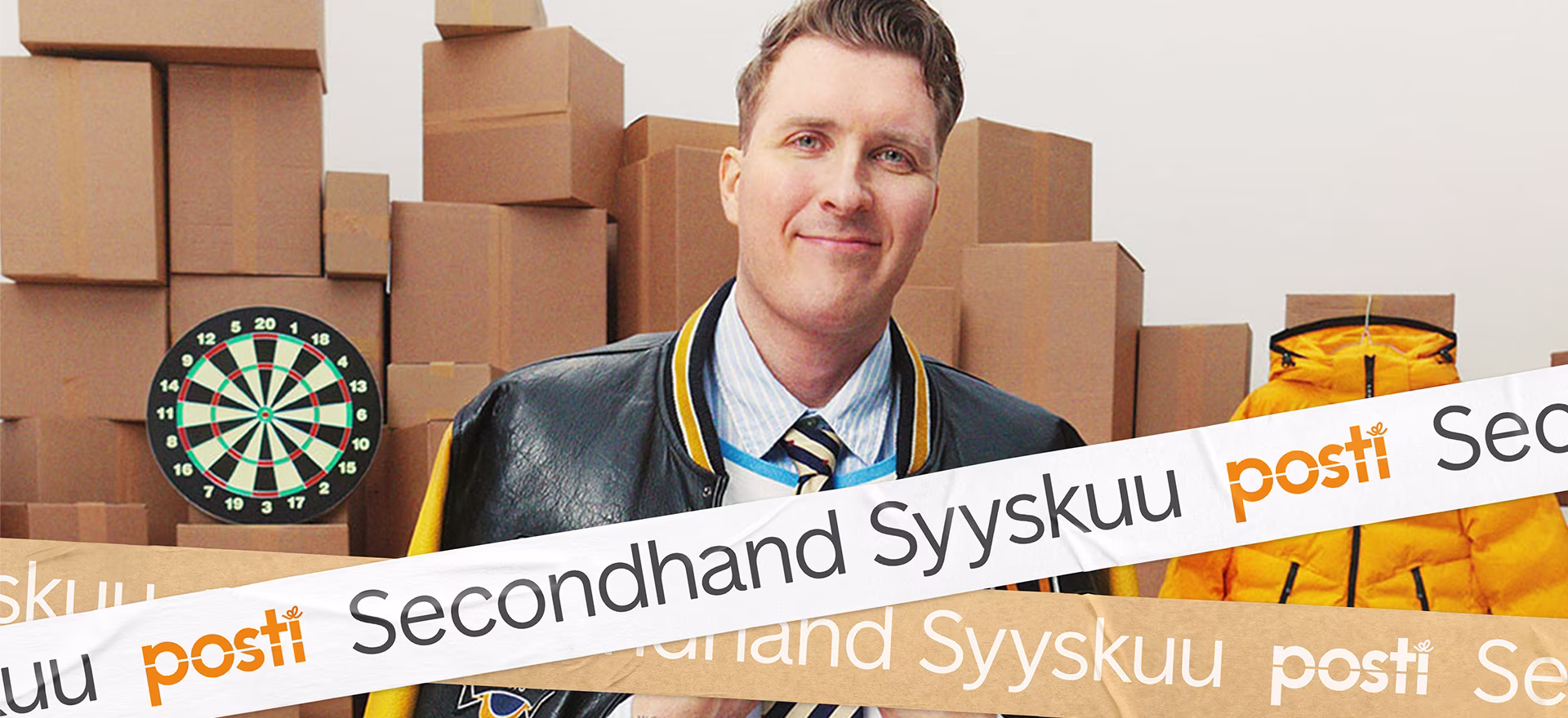 Köpi Kallio hymyilee Secondhand Syyskuu teemakampanjassa