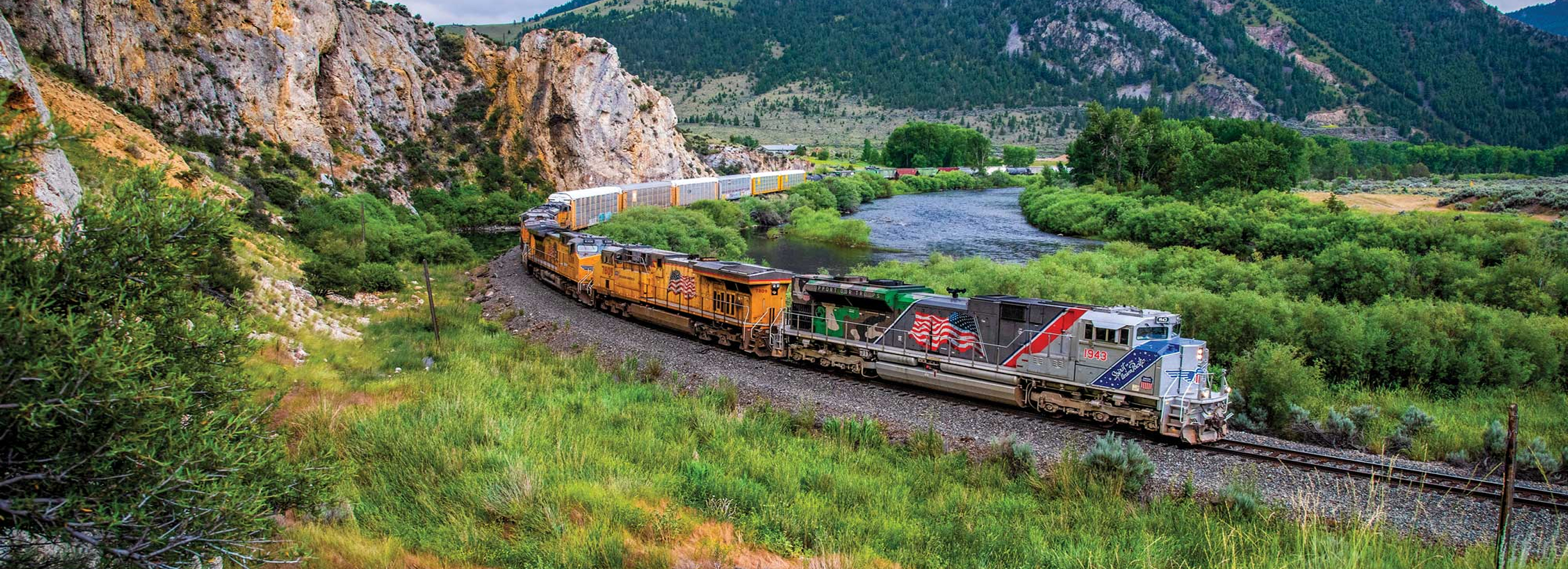 Union Pacific Scenic Train Shot