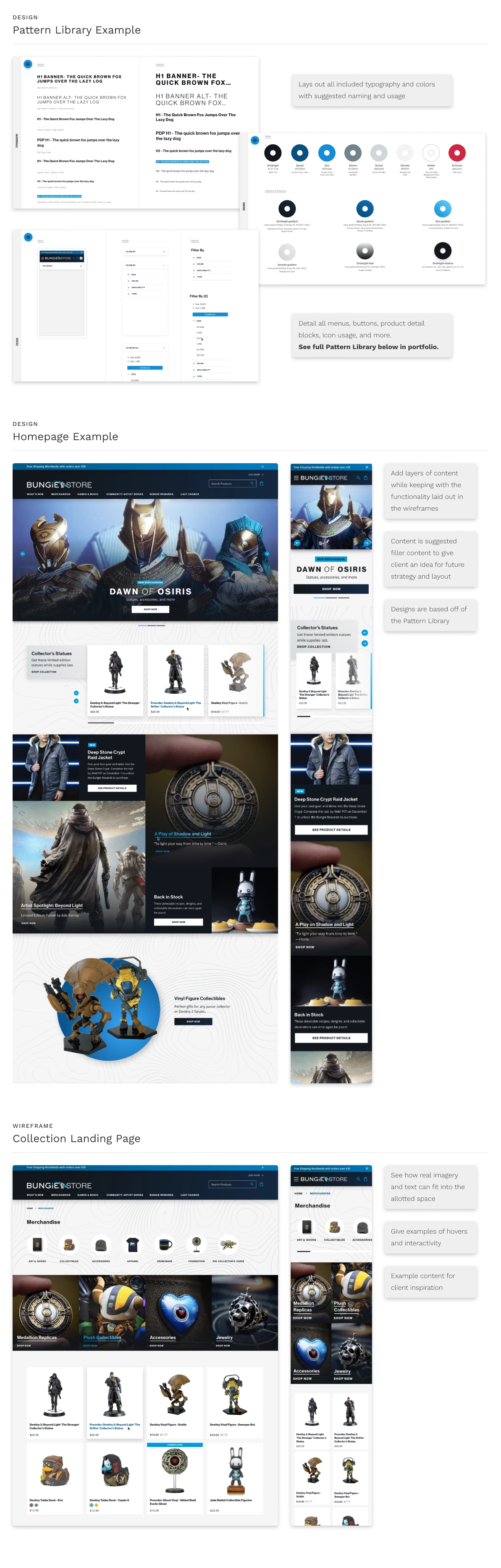 Bungie Design Examples