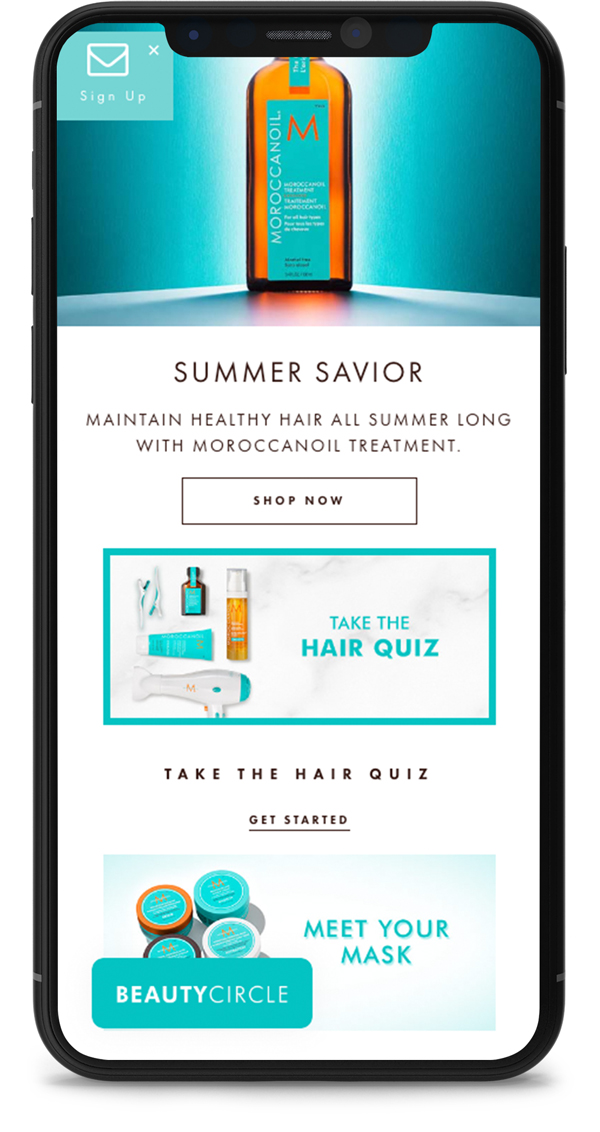 Moroccanoil Before Homepage