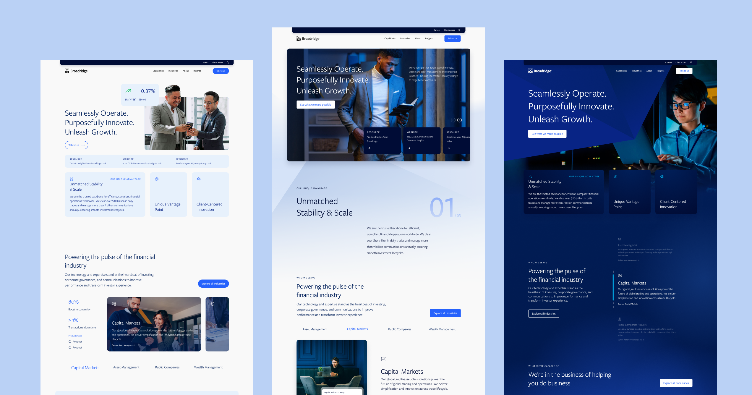 Broadridge Homepage Concepts