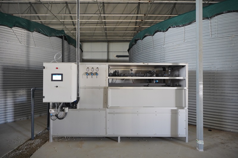 CS380 Inside 2 Figure 2: Water treatment and filtration unit used to recover water for reuse in the greenhouses