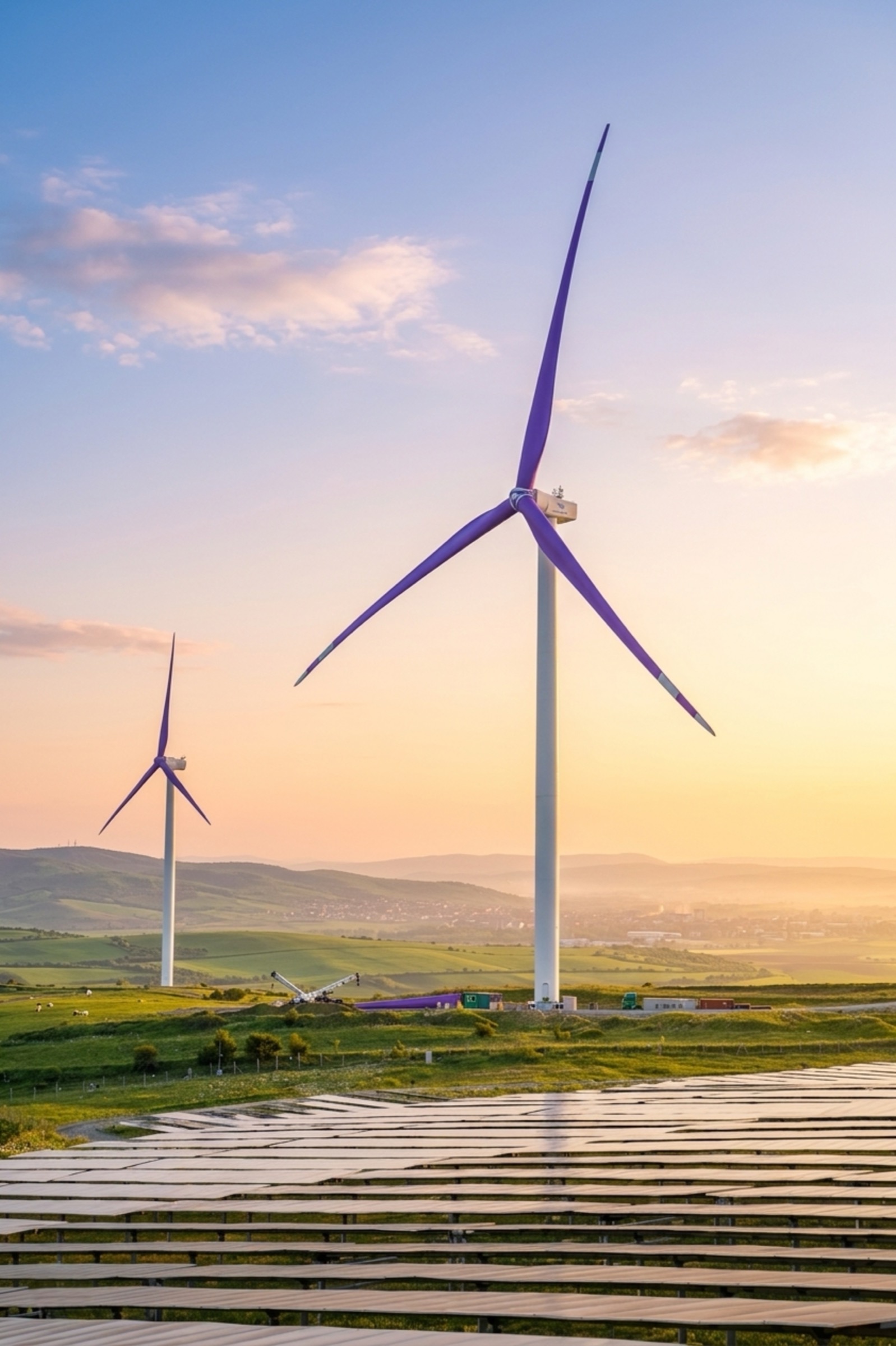 Relocated turbines in operation at the Usak wind power plant