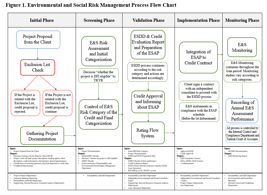 Environmental and social risk management process flow chart