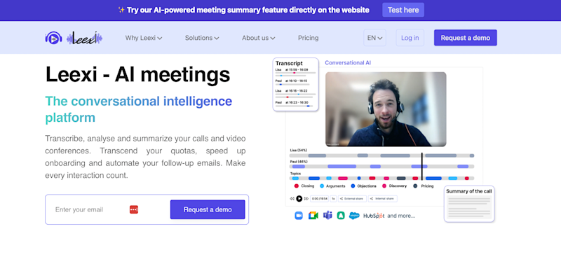 AI notetaker to transcribe, summarize, analyze meetings