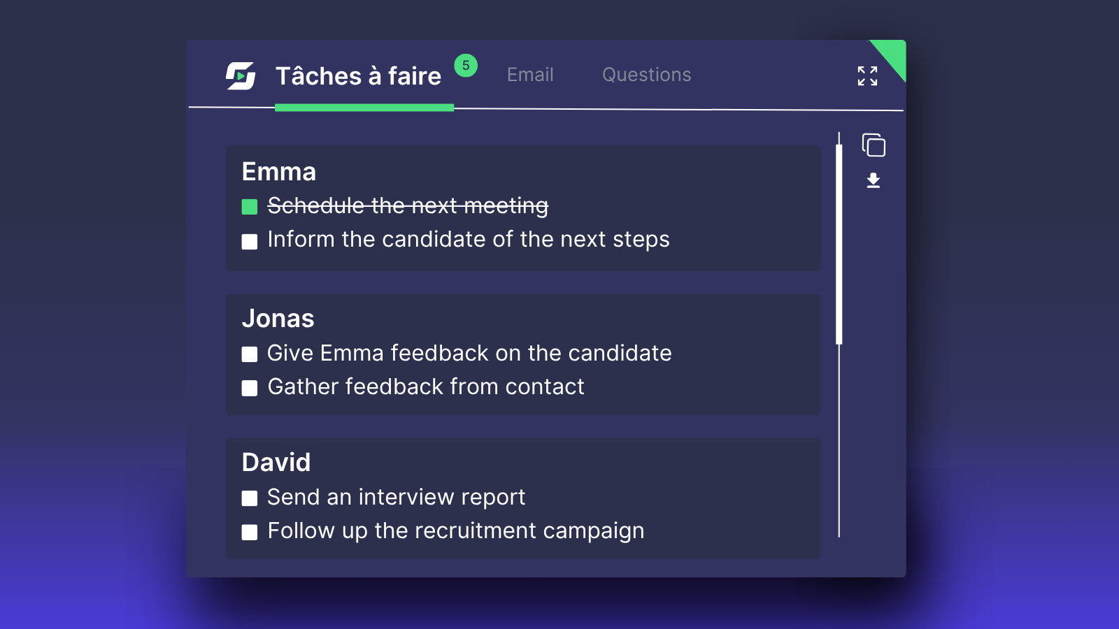 follow up task en