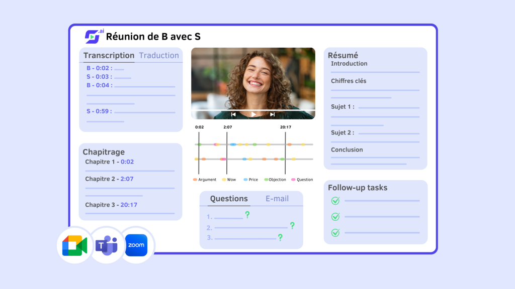 Leexi prends en note toutes vos réunions automatiquement