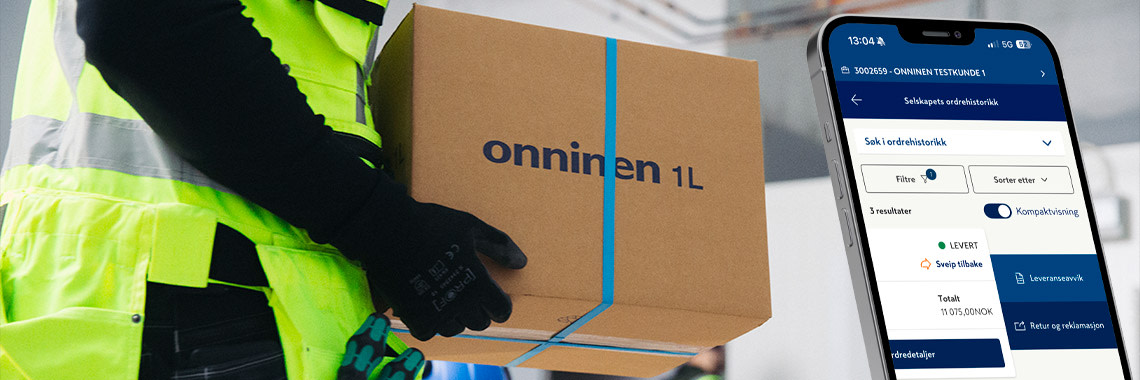 Leveranseavvik i OnniApp | Onninen AS
