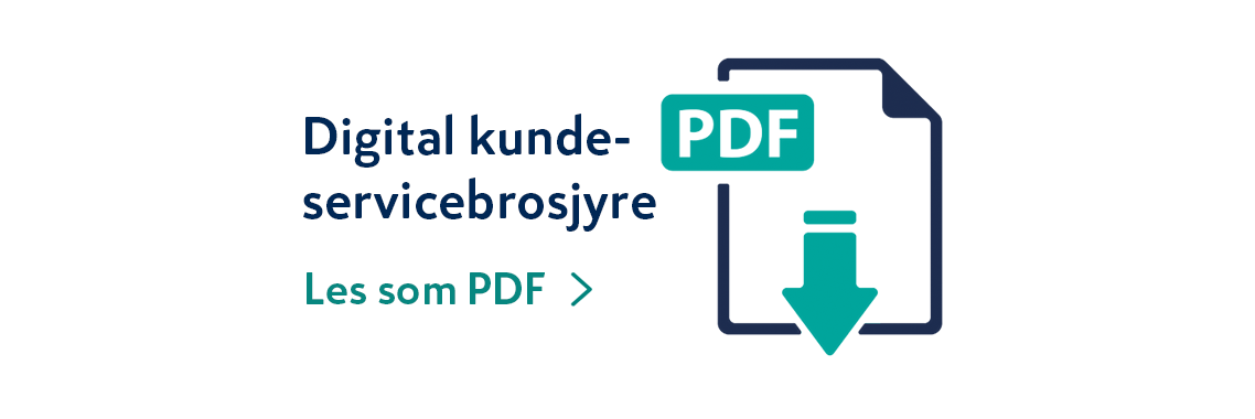 Banner - kundeservice - digital brosjyre PDF