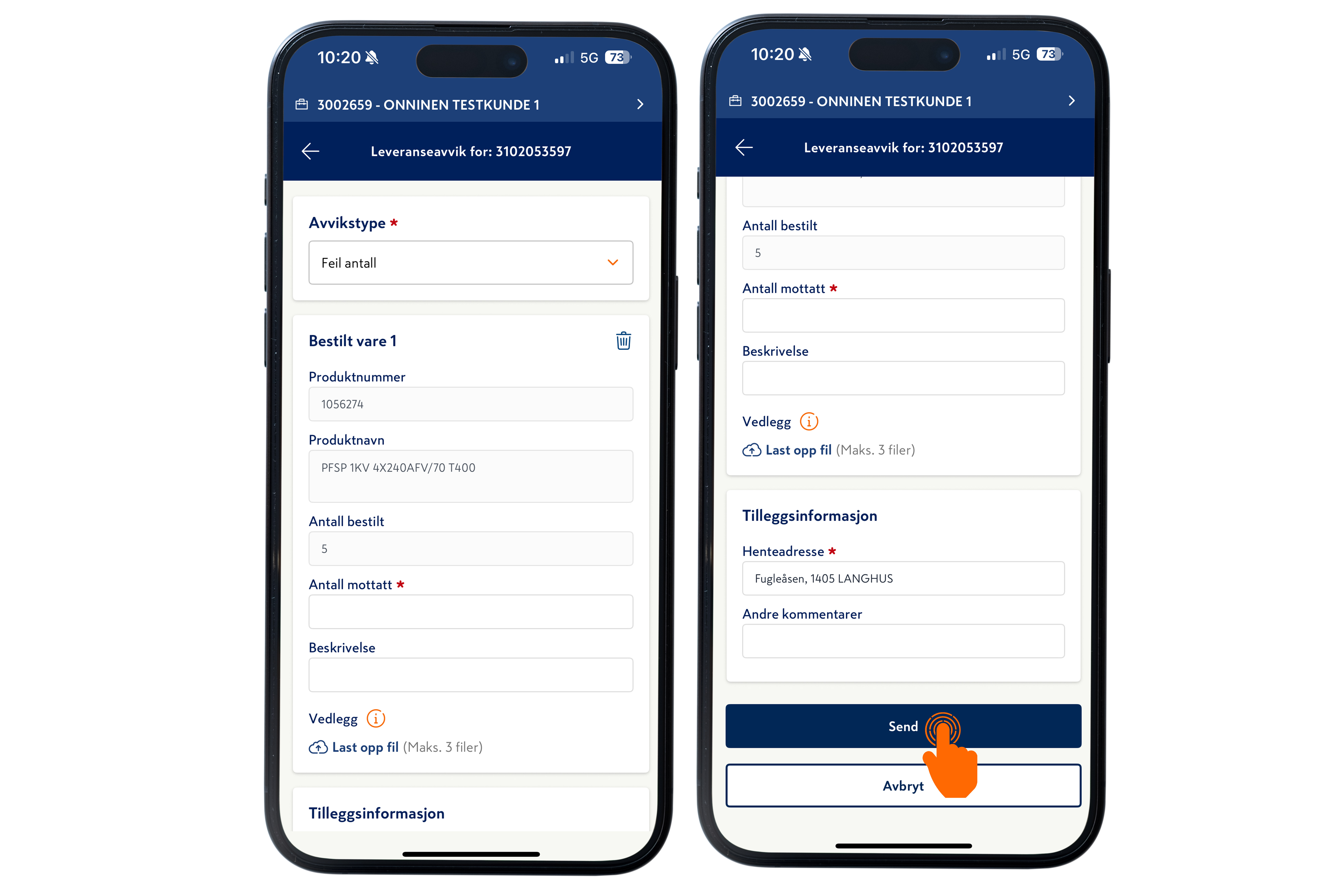 Skriv-inn-informasjon-og-send---OnniApp