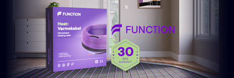 Nyhet i sortimentet: Function lanserer Heat: Varmekabel med bransjens lengste garanti!