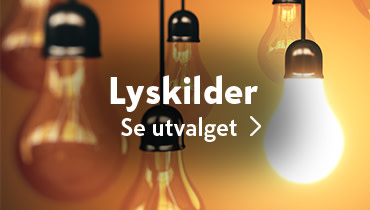 Stort utvalg innen lyskilder