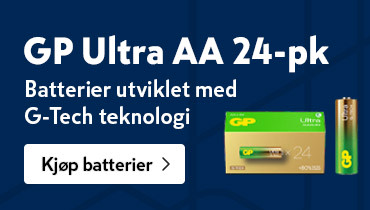 GP Ultra Alkaline AA-batteri 24-pk