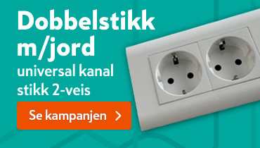 Maxeta Universal kanal stikk 2-veis