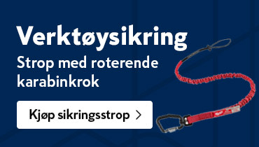MILWAUKEE® verktøysikring strop 4,5kg med roterende karabinkrok